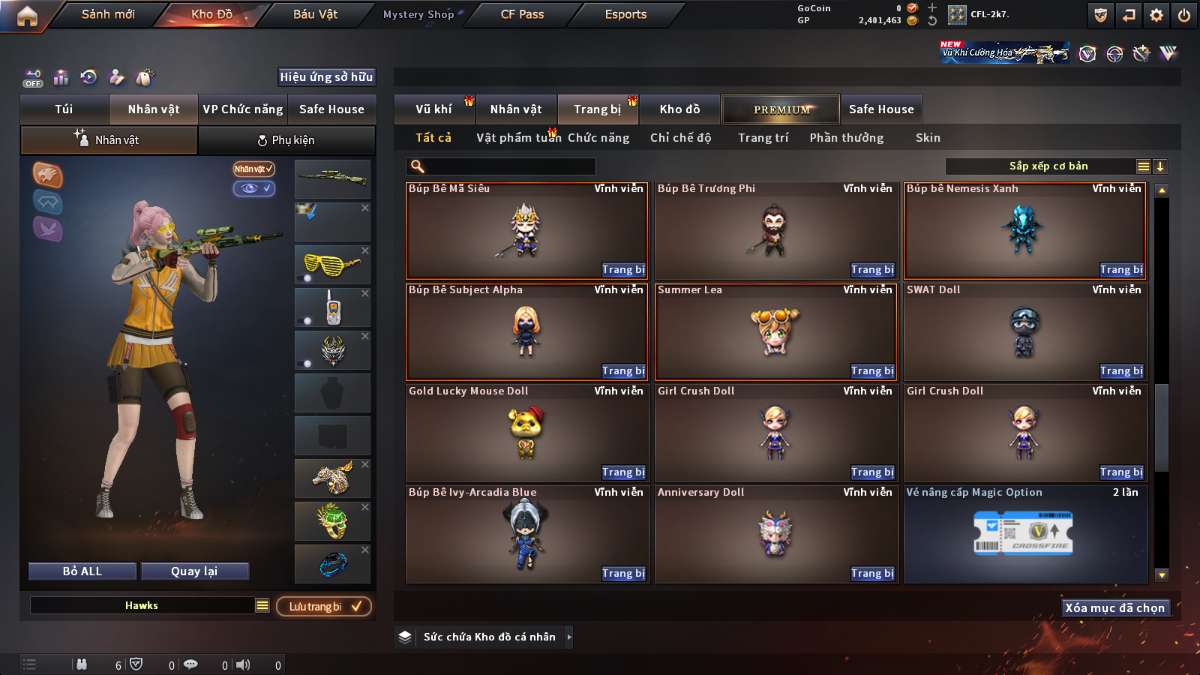 shop acc cf uy tin gia re